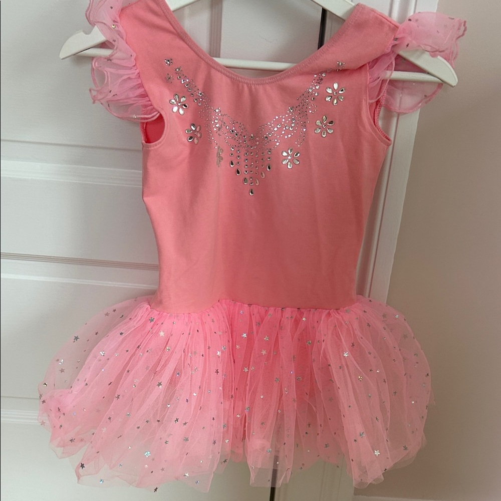 Sparkling Pink Kids Dance Costume